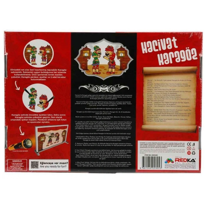 Hacivat ve Karagöz Oyunu - Kumtoys Hacivat ve Karagöz Sahne Seti - Sanat Oyunları