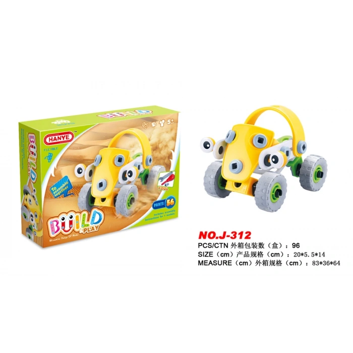 Hanye Sök-Tak Akrobasi Arabası Modeli - Oyuncak Söktak ArabaModeli - Lego Setleri - Oyuncak Araç