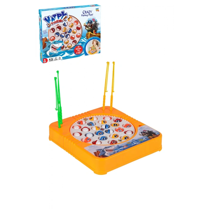 Happy Fishing Pilli Balık Oyunu - Pilli Müzikli Balık Tutma Oyunu - Baby Shark Şarkılı Eğitici Balık Yakalama Oyunu