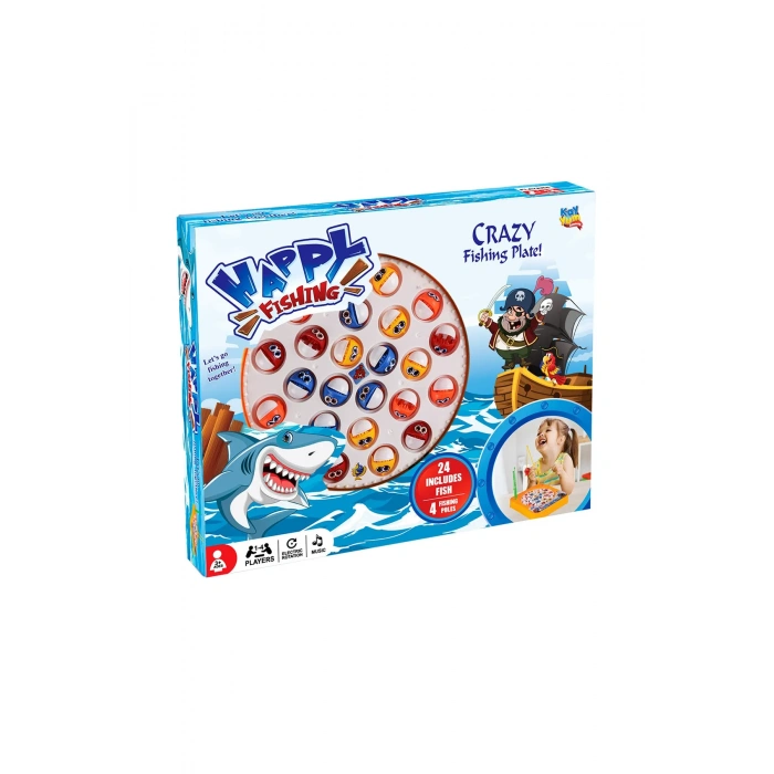 Happy Fishing Pilli Balık Oyunu - Pilli Müzikli Balık Tutma Oyunu - Baby Shark Şarkılı Eğitici Balık Yakalama Oyunu