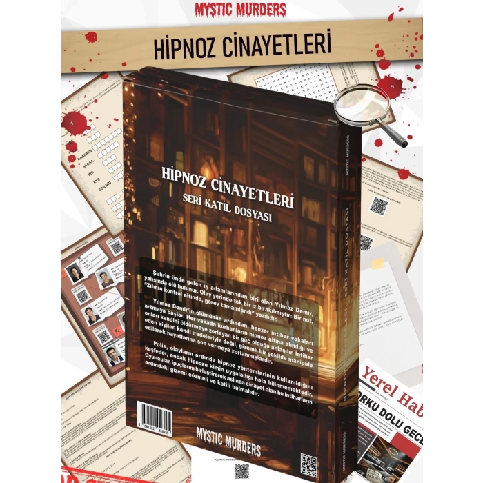 Hipnoz Cinayeti Dedektif Oyunu - Dava Çözme Oyunu - Suç Çözme Oyunu - Cinayet Oyunu Cinayet Çözme