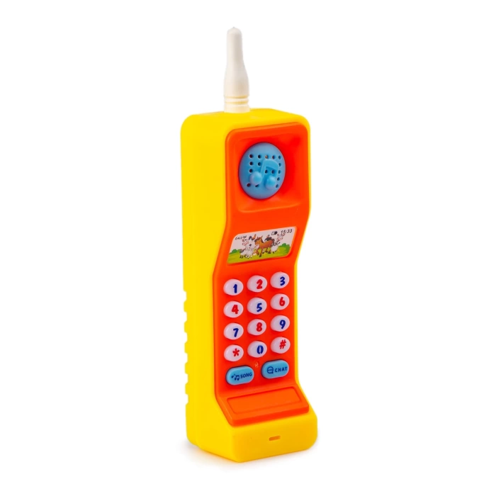 İngilizce Öğreten Sesli Işıklı Telefon - Eğitici Telefon - Zeka Geliştirici Oyuncak - Bebek Oyuncakları