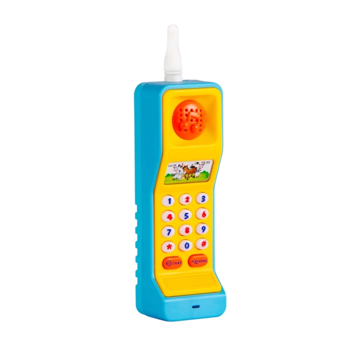 İngilizce Öğreten Sesli Işıklı Telefon - Eğitici Telefon - Zeka Geliştirici Oyuncak - Bebek Oyuncakları