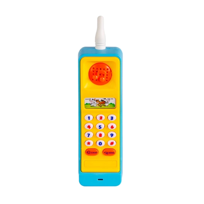 İngilizce Öğreten Sesli Işıklı Telefon - Eğitici Telefon - Zeka Geliştirici Oyuncak - Bebek Oyuncakları