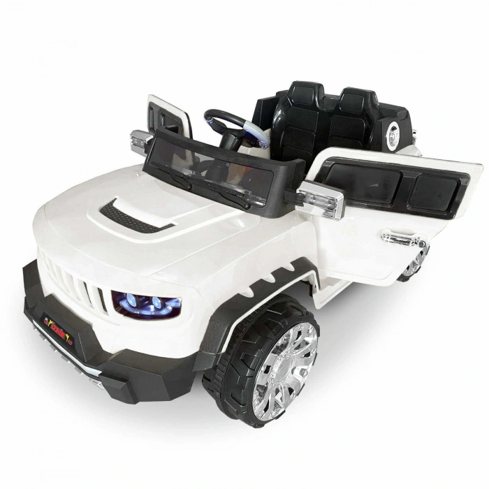 İznik Beyaz Uzaktan Kumandalı 4X2 12 Volt Akülü Araba - RC Jeep Akülü Araba