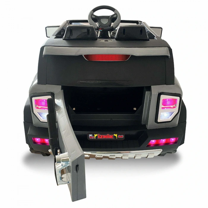 İznik Gri Uzaktan Kumandalı 4X2 12 Volt Akülü Araba - RC Jeep Akülü Araba