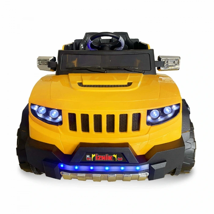 İznik Sarı Uzaktan Kumandalı 4X2 12 Volt Akülü Araba - RC Jeep Akülü Araba
