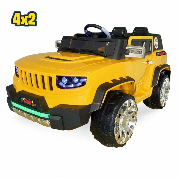 İznik Sarı Uzaktan Kumandalı 4X2 12 Volt Akülü Araba - RC Jeep Akülü Araba