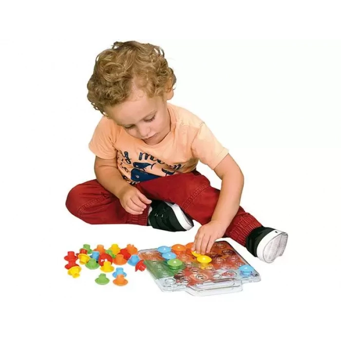 Junior Sihirli Düğmeler Oyunu - Oyuncak Sihir Düğmeler - Renkleri Yerine Yerleştirme Oyunu Resim Oyunu