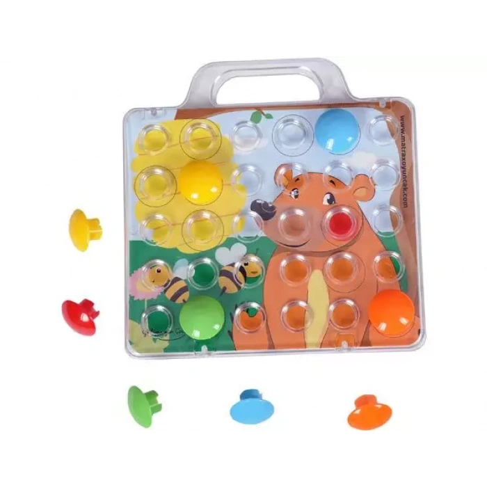 Junior Sihirli Düğmeler Oyunu - Oyuncak Sihir Düğmeler - Renkleri Yerine Yerleştirme Oyunu Resim Oyunu