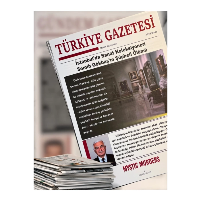 Köşkte Cinayet Dedektif Oyunu - Dava Çözme Oyunu - Suç Çözme Oyunu - Cinayet Oyunu Cinayet Çözme