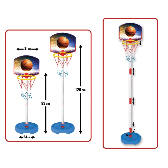 Küçük Ayaklı Basket Potası Seti - Spor Oyuncakları - Basketbol Oyuncakları - Basket Seti