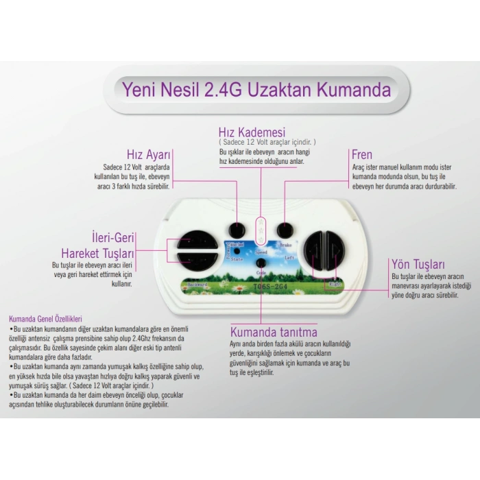 Kumandalı Çift Kişilik Mega Akülü Araba Siyah - 12 Volt İki Kişilik Akülü Araba Akülü JEEP - Mega Off Road Turbo Jeep