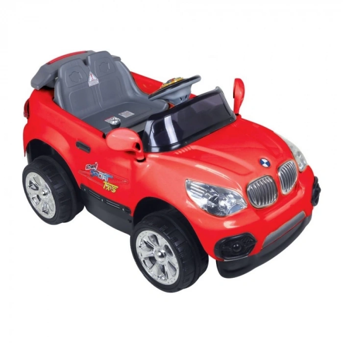 Kumandalı BMW Akülü Araba Kırmızı - Kumandalı 12 Volt Tek Kişilik Akülü Araba Akülü JEEP - TX5 Sport Akülü Araba
