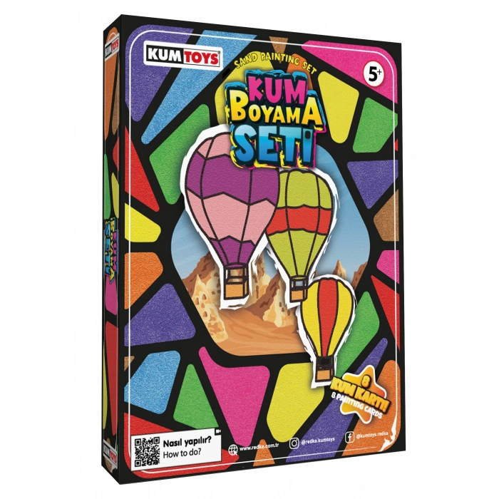 Kumtoys Kum Boyama Seti - Boyama Oyunu - Resim Yapma - Kum Boyama Oyuncak