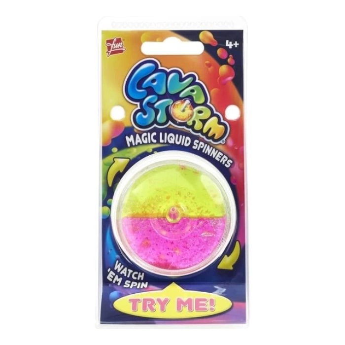 Lava Storm Magic Liquid Spinners - Lav Fırtınası Sihirli Sıvı Döndürücüler - Fırfır Topaç - Yeni Nesil Sıvı Topaç