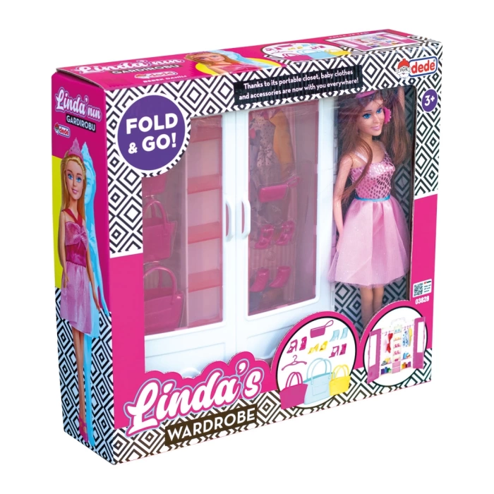 Lindanın Bebekli Gardırobu - Barbie Dolap - Barbie Giysi Dolabı - Barbie Gardırop - Gardrop