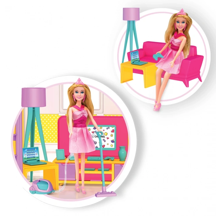 Lindanın Düşler Evi - Ev Oyuncak - Lindanın Düşler Ev Seti - Barbie Ev Seti