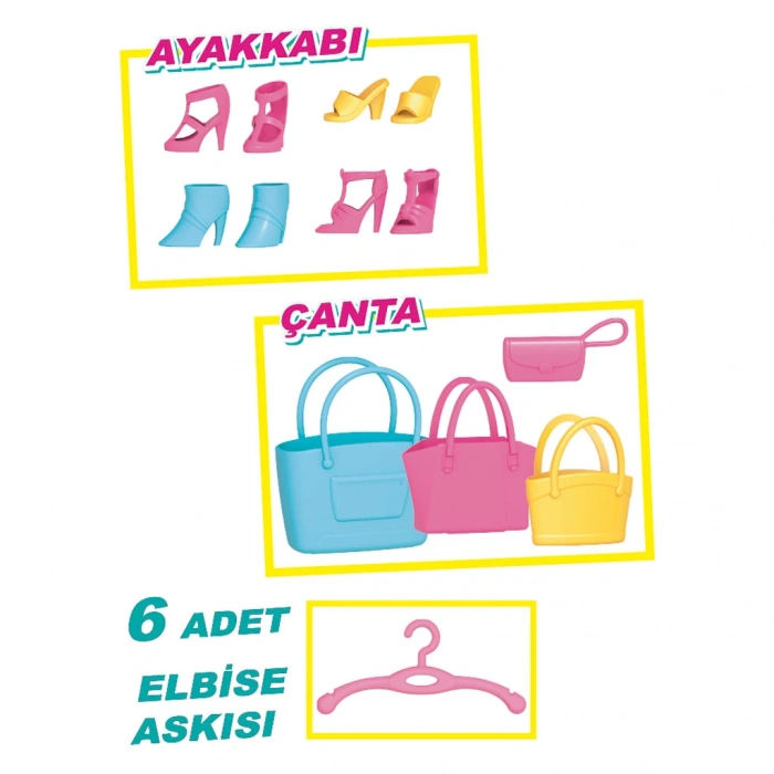 Lindanın Gardırobu - Barbie Dolap - Barbie Giysi Dolabı - Barbie Gardırop - Barbienin Kıyafet Dolap - Gardrop - Lindanın Gardrobu