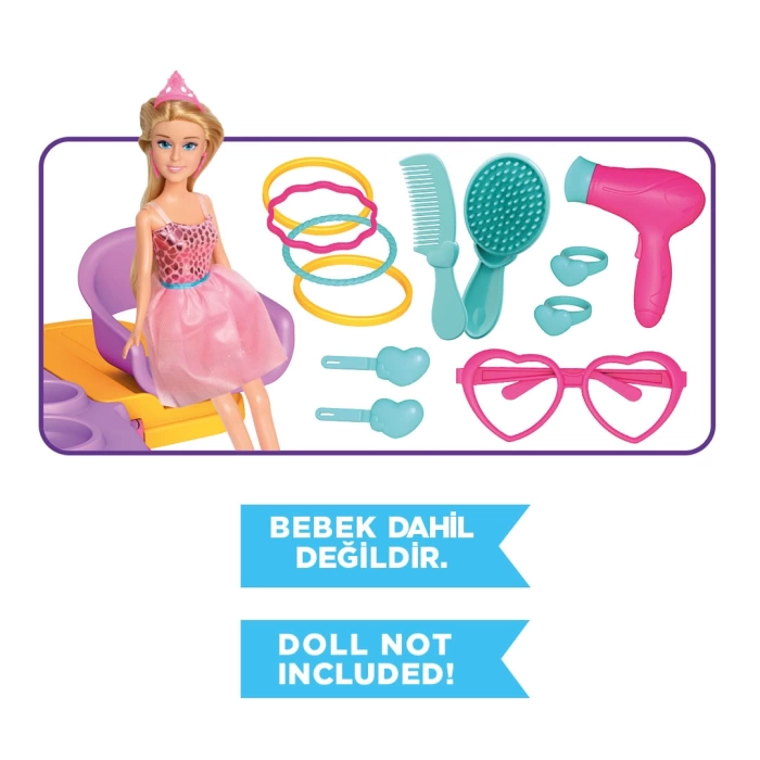 Lindanın Güzellik Seti Sırt Çantası - Güzellik Setleri - Kuaför Oyuncak Seti - Makyaj Seti