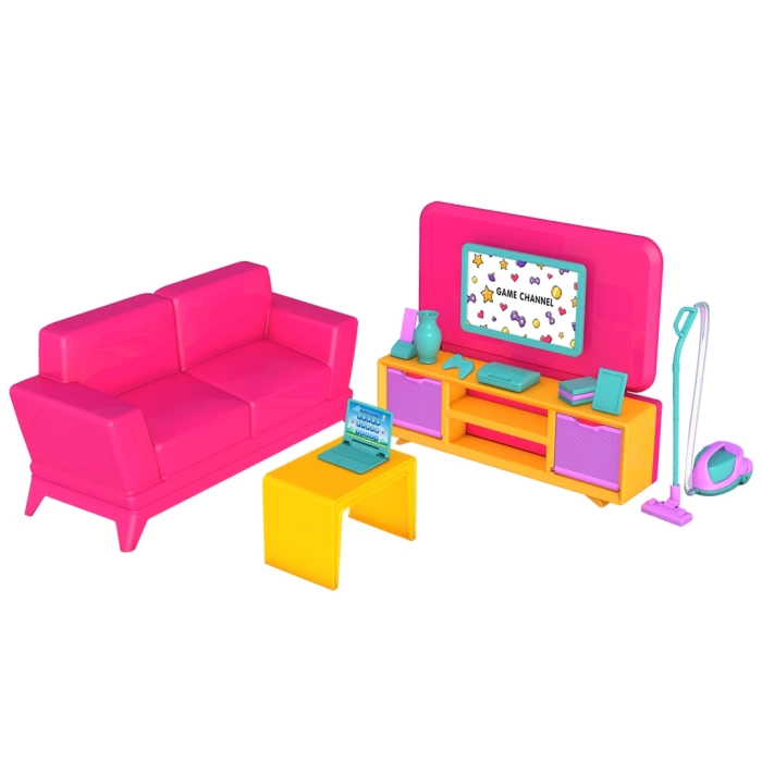 Lindanın Oturma Odası - Oturma Odası Oyuncak - Oturma Odası Seti - Barbie Oturma Odası