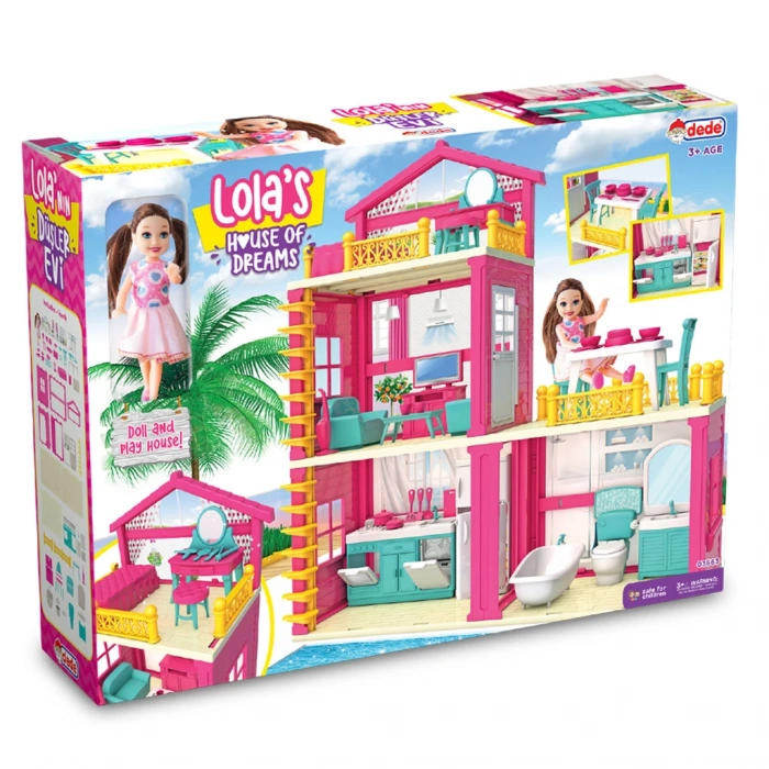 Lolanın Düşler Evi - Ev Oyuncak - Lolanın Düşler Ev Seti - Barbie Ev Seti