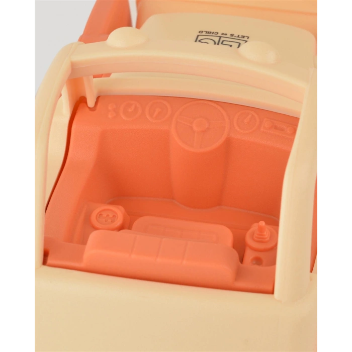 Lüx Bej Minik Kepçe - Plastik Kepçe - Kırılmaz Oyuncak - Kırılmaz Kepçe Dozer - Kepçe Dozer Setleri