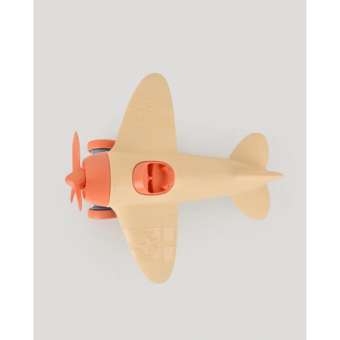 Lüx Bej Pırpır Uçak - Plastik Uçak - Kırılmaz Oyuncak - Kırılmaz Uçak - Uçak Oyuncaklar - Uçak Setleri