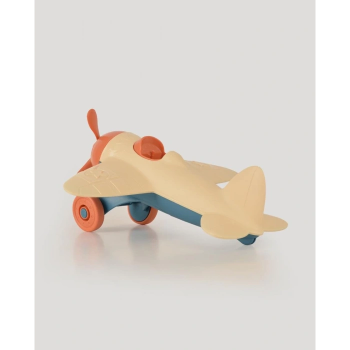 Lüx Bej Pırpır Uçak - Plastik Uçak - Kırılmaz Oyuncak - Kırılmaz Uçak - Uçak Oyuncaklar - Uçak Setleri