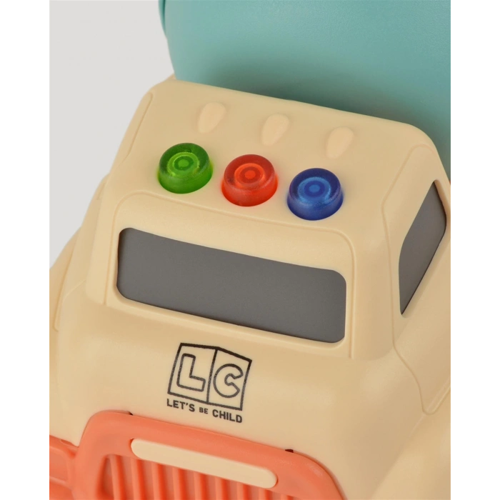 Lüx Bej Sesli Ve Işıklı Minik Mikser - Plastik Mikser - Kırılmaz Oyuncak - Kırılmaz Çimento Mikser - Çimento Arabası