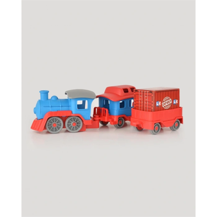 Lüx Çuf Çuf Tren Seti - Plastik Tren - Kırılmaz Oyuncak - Kırılmaz Tren - Tren Oyuncakları - Tren Setleri