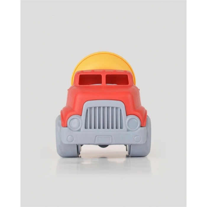 Lüx Kırmızı Minik Mikser - Plastik Mikser - Kırılmaz Oyuncak - Kırılmaz Çimenyo Kamyon - Çimento Arabası Mikser