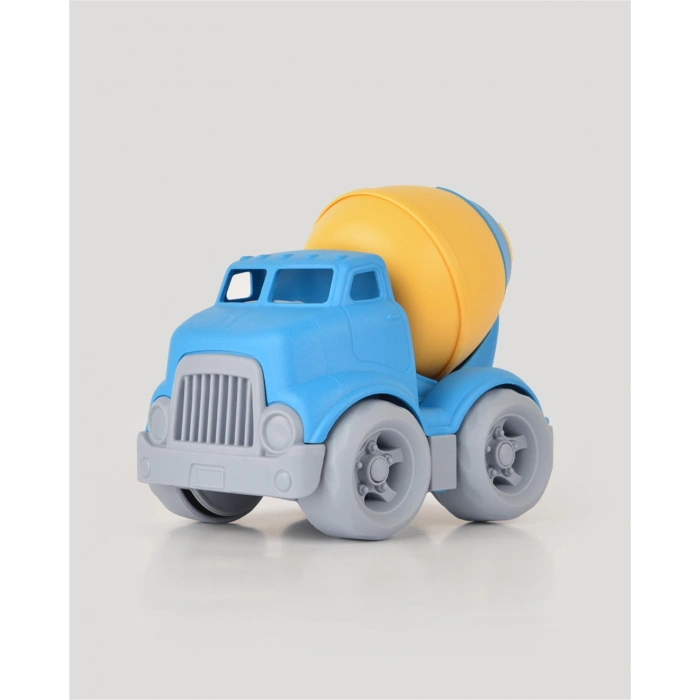 Lüx Mavi Minik Mikser - Plastik Mikser - Kırılmaz Oyuncak - Kırılmaz Çimenyo Kamyon - Çimento Arabası Mikser
