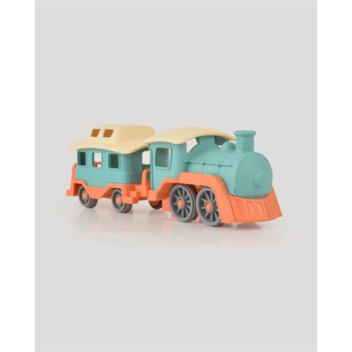Lüx Somon Sevimli Tren Tren Seti - Plastik Tren - Kırılmaz Oyuncak - Kırılmaz Tren - Tren Oyuncakları - Tren Setleri