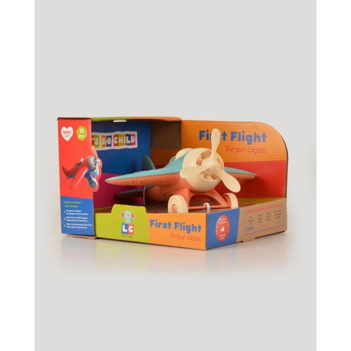 Lüx Turkuaz Pırpır Uçak - Plastik Uçak - Kırılmaz Oyuncak - Kırılmaz Uçak - Uçak Oyuncaklar - Uçak Setleri