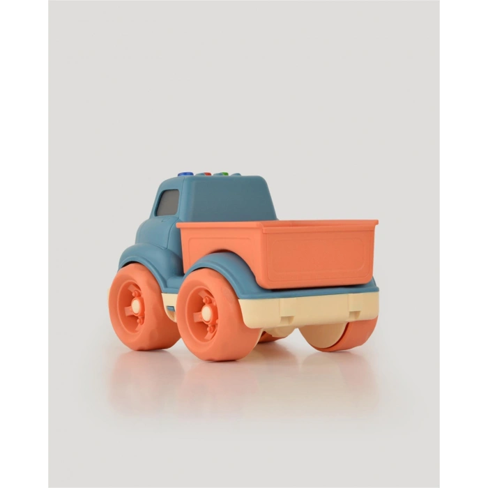 Lüx Turkuaz Sesli ve Işıklı Minik Pikap - Plastik Kamyon - Kırılmaz Oyuncak - Kırılmaz Pikap - Işıklı Sesli Pikap