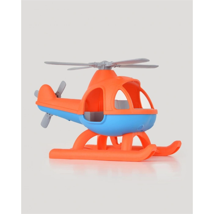 Lüx Turuncu Büyük Helikopter - Plastik Helikopter - Kırılmaz Oyuncak - Kırılmaz Helikopter - Helikopter Oyuncakları - Helikopter Setleri