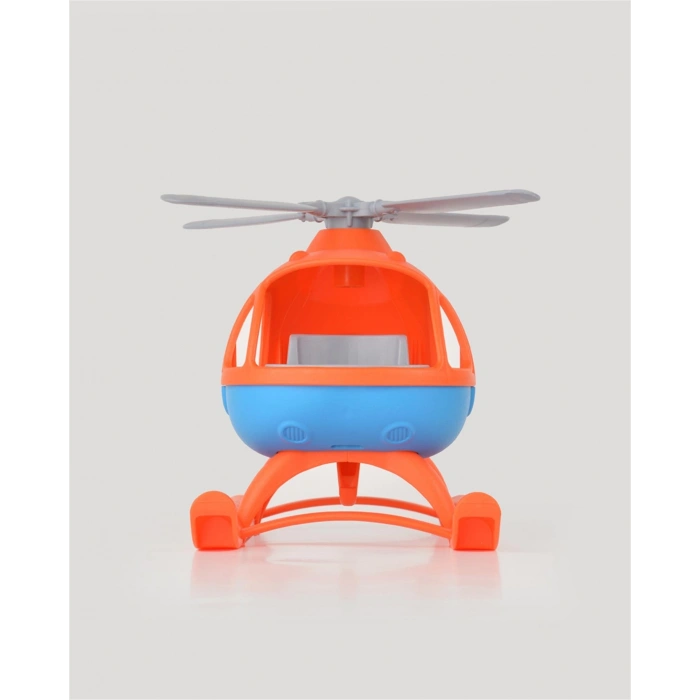 Lüx Turuncu Büyük Helikopter - Plastik Helikopter - Kırılmaz Oyuncak - Kırılmaz Helikopter - Helikopter Oyuncakları - Helikopter Setleri
