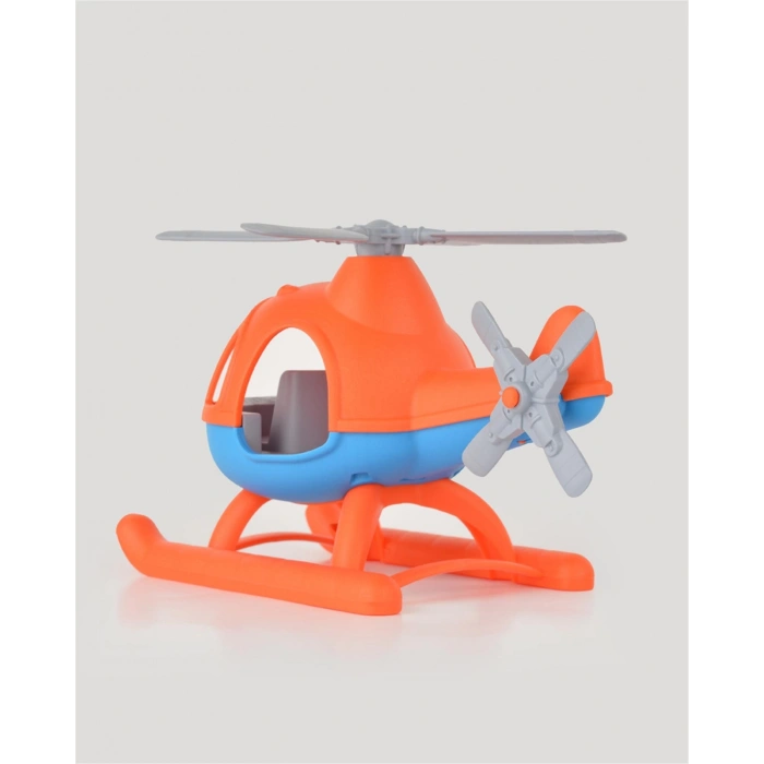 Lüx Turuncu Büyük Helikopter - Plastik Helikopter - Kırılmaz Oyuncak - Kırılmaz Helikopter - Helikopter Oyuncakları - Helikopter Setleri