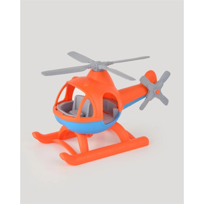 Lüx Turuncu Büyük Helikopter - Plastik Helikopter - Kırılmaz Oyuncak - Kırılmaz Helikopter - Helikopter Oyuncakları - Helikopter Setleri