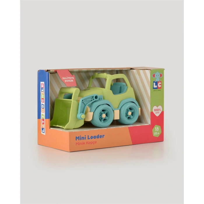 Lüx Yeşil Minik Kepçe - Plastik Kepçe - Kırılmaz Oyuncak - Kırılmaz Kepçe Dozer - Kepçe Dozer Setleri