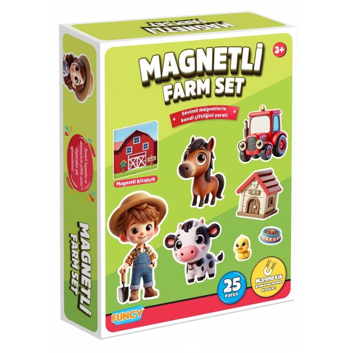 Magnetli Çiftlik Seti - Magnetli Farm Set - Magical Magnet - Çiftlik Oyunu - Hayvanlı Magnetler - Hayvanlar