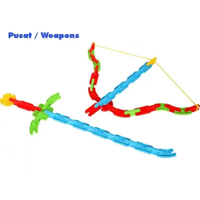 Mega Joesy Eğitici Blok Oyunu 200 Parça - Oyuncak Lego Seti - Birbirine Geçmeli STEM Lego Seti - Eğitici Oyuncak