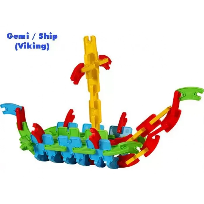 Mega Joesy Eğitici Blok Oyunu 200 Parça - Oyuncak Lego Seti - Birbirine Geçmeli STEM Lego Seti - Eğitici Oyuncak