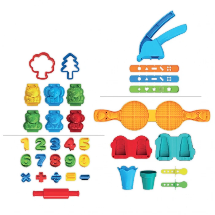 Mega Oyun Hamur Seti 280 Gr. - Oyun Hamuru Seti - Hamur Setleri - Hamur Kalıpları