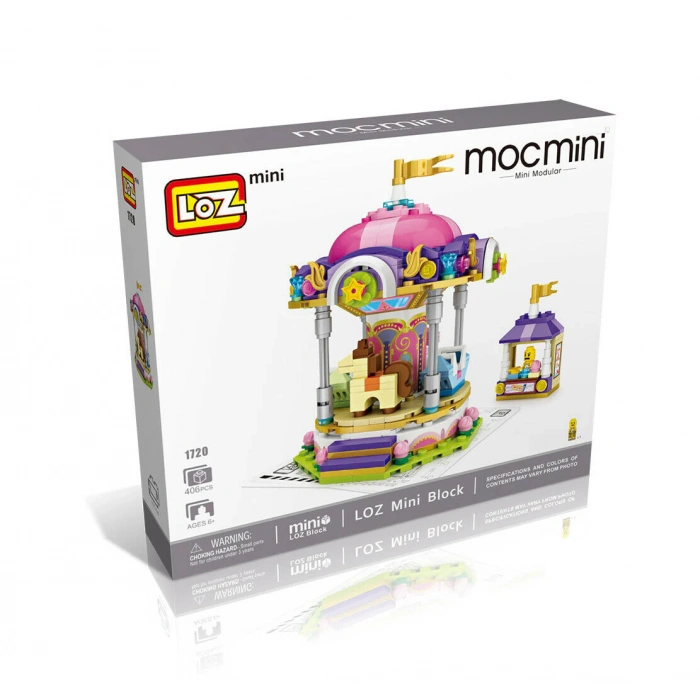 Mikro Blok Atlıkarıncalı Park 406 Parça - Lego Setleri - Loz Mini Lego - Dükkan Lego - Loz Lego - Mikro Bloklar