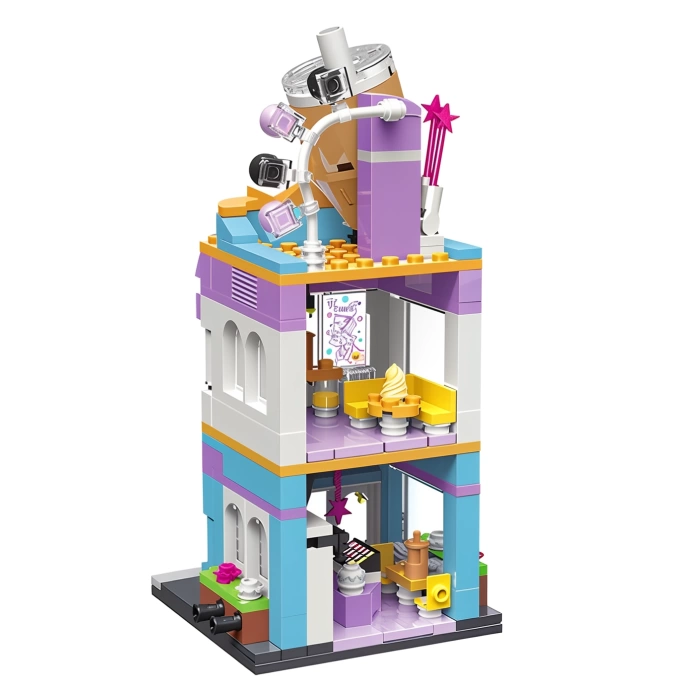 Mikro Blok Bubble Tea Dükkanı 302 Parça - Lego Setleri - Keeppley Mini Lego - Dükkan Lego - Keeppley Lego - Mikro Bloklar