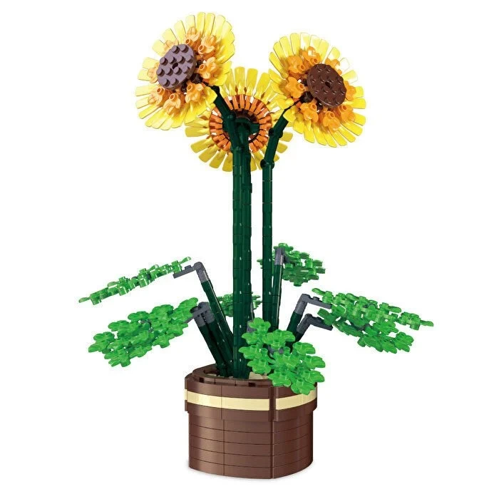 Mikro Blok Çiçek Ayçiçeği 731 Parça - Lego Setleri - MEGA Lego - Çiçek Lego - MEGA Çiçek Lego - Mikro Bloklar
