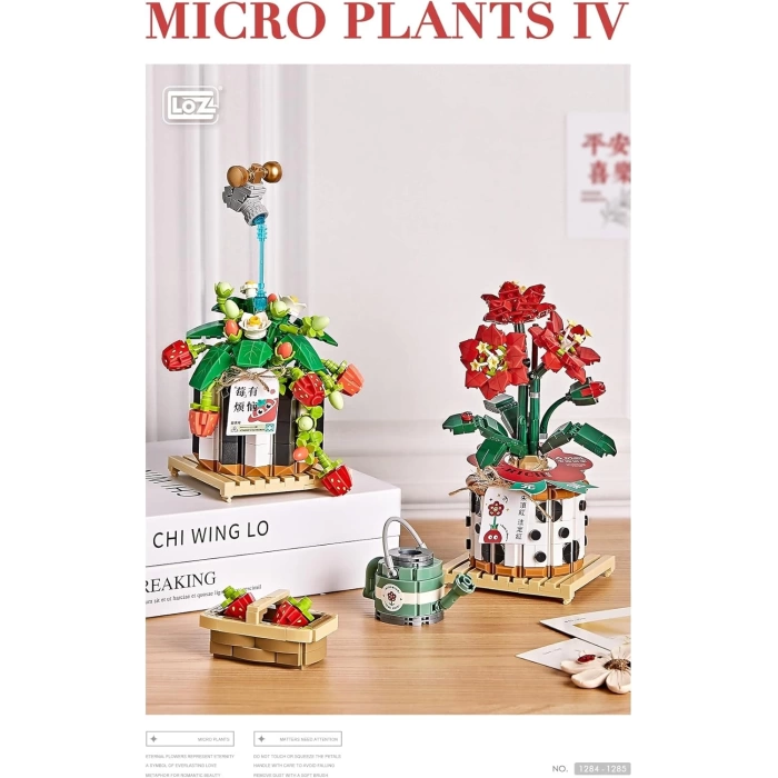 Mikro Blok Çiçekler 4 703 Parça - Lego Setleri - Loz Mini Lego - Çiçek Lego - Loz Lego - Mikro Bloklar