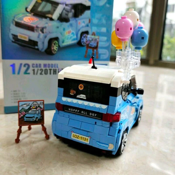 Mikro Blok Dondurma Arabası 875 Parça - Lego Setleri - Loz Mini Lego - Araba Lego - Loz Lego - Mikro Bloklar